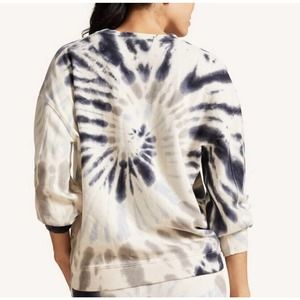 PELOTON Blue Tie-Dye Pullover Crewneck Sweatshirt Womens Medium
